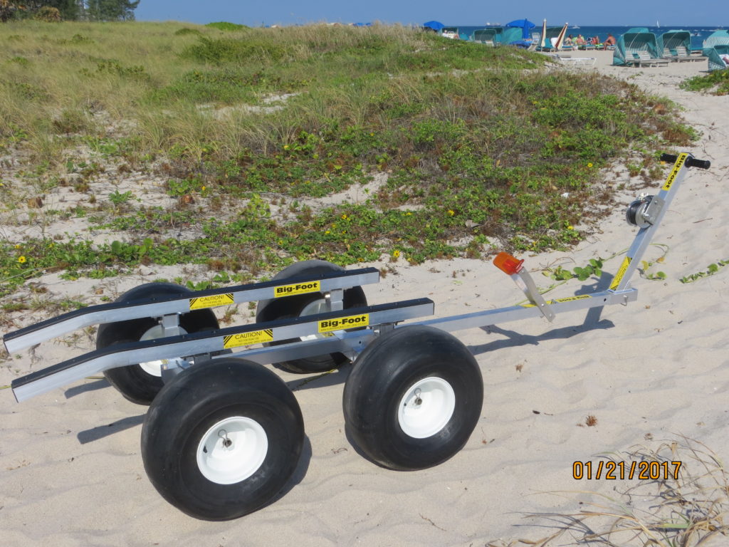 Bigfoot 4 Wheel Beach Dolly Florida Sailcraft Jet Ski Beach